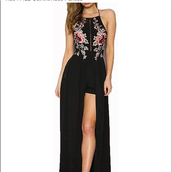made2envy Dresses & Skirts - Black embroidery mini under skirt